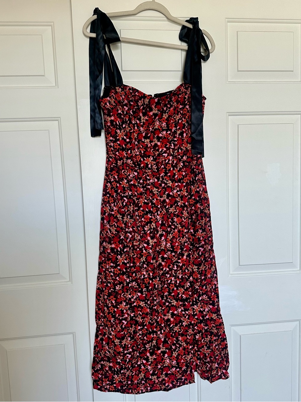 French Connection shoulder tie dress.